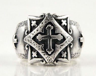 Medieval Cross Ring [csr011] - €66.00 : Fatboy Silver, Skull Rings ...